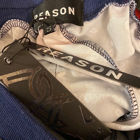 Reason Bandana Red, White & Blue Style Drawstring Joggers Size Small. - Picture 4 of 6